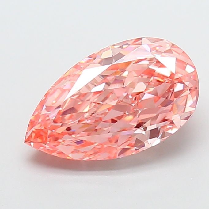 IGI Pear 4.09ct Fancy Vivid Pink VVS2 - Loose Lab Diamond: IGI Pear 4.09ct Fancy Vivid Pink VVS2 - Loose Lab Diamond Item Specifics: Source: This Is A Real Diamond Grown In A Lab Not Mined. Carat: 4.09 Cut: - Color: Fancy Vivid Pink Clarity: VVS2 Polish: EX S
