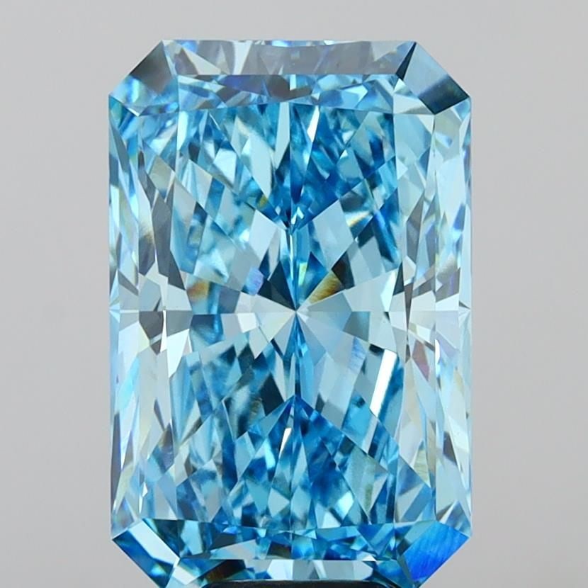 IGI Radiant 10.51ct Fancy Vivid Blue VVS2 - Loose Lab Diamond (1 of 1)