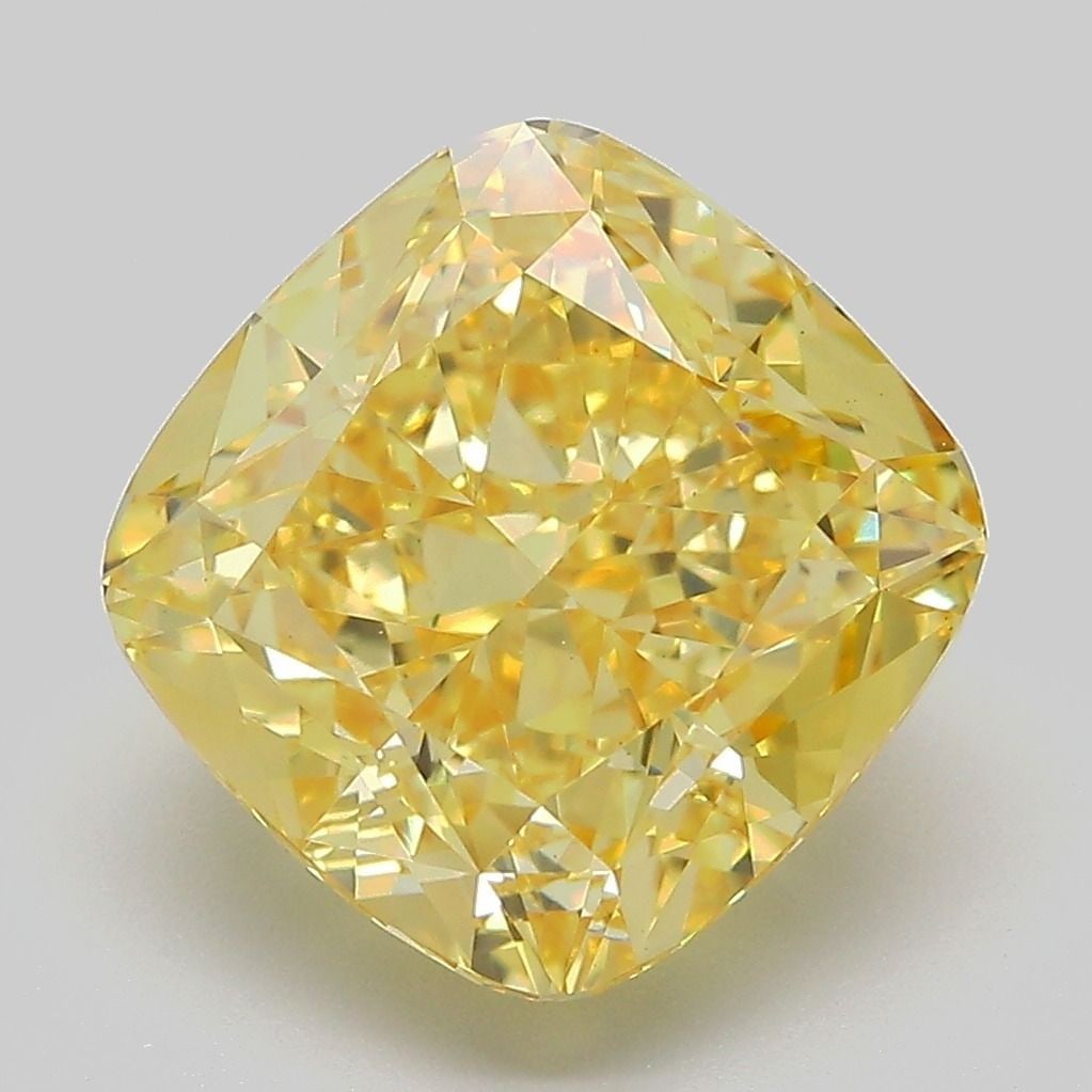 IGI Cushion Modified 6.18ct Fancy Vivid Yellow VVS2 - Loose Lab Diamond: IGI Cushion Modified 6.18ct Fancy Vivid Yellow VVS2 - Loose Lab Diamond Item Specifics: Source: This Is A Real Diamond Grown In A Lab Not Mined. Carat: 6.18 Cut: - Color: Fancy Vivid Yellow Clarity: V