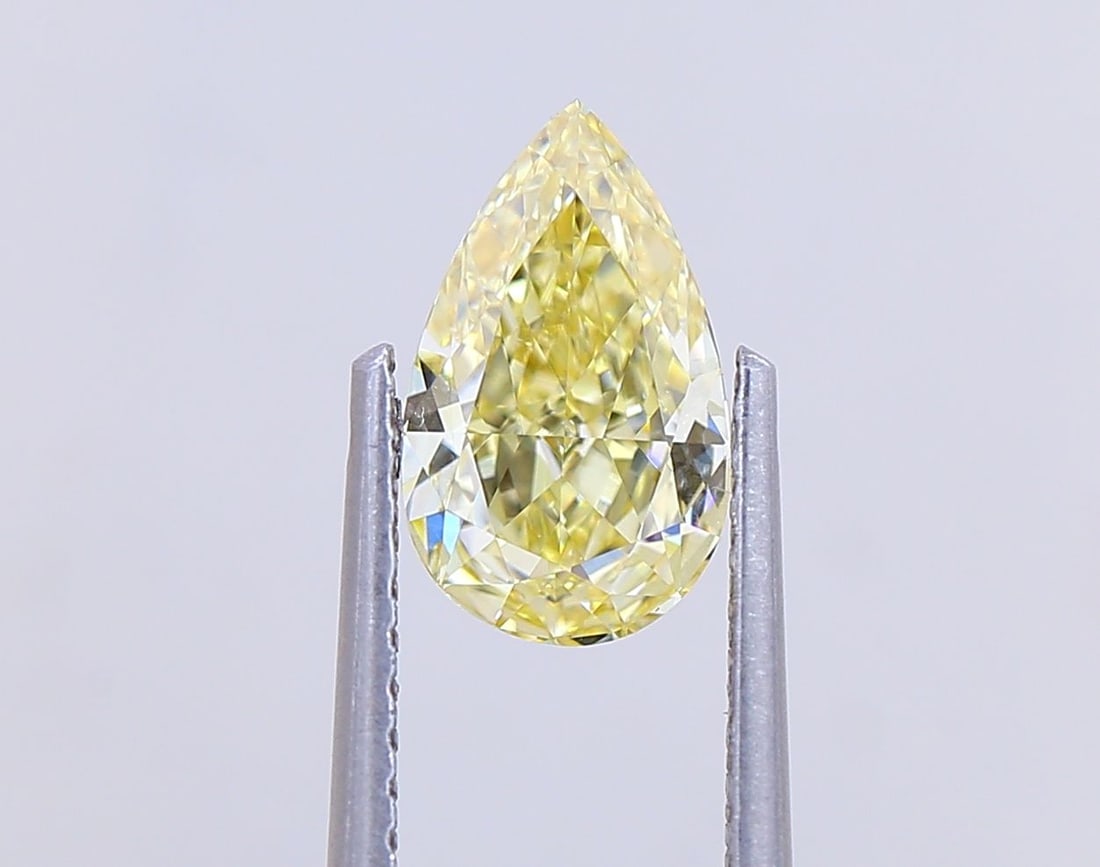 IGI Pear 1.01ct Fancy Intense Yellow VVS2 - Loose Lab Diamond: IGI Pear 1.01ct Fancy Intense Yellow VVS2 - Loose Lab Diamond Item Specifics: Source: This Is A Real Diamond Grown In A Lab Not Mined. Carat: 1.01 Cut: - Color: Fancy Intense Yellow Clarity: VVS2 Poli