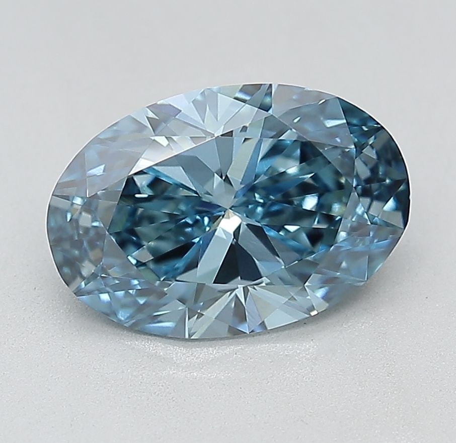 IGI Oval 2.14ct Fancy Vivid Blue VVS2 - Loose Lab Diamond: IGI Oval 2.14ct Fancy Vivid Blue VVS2 - Loose Lab Diamond Item Specifics: Source: This Is A Real Diamond Grown In A Lab Not Mined. Carat: 2.14 Cut: - Color: Fancy Vivid Blue Clarity: VVS2 Polish: EX