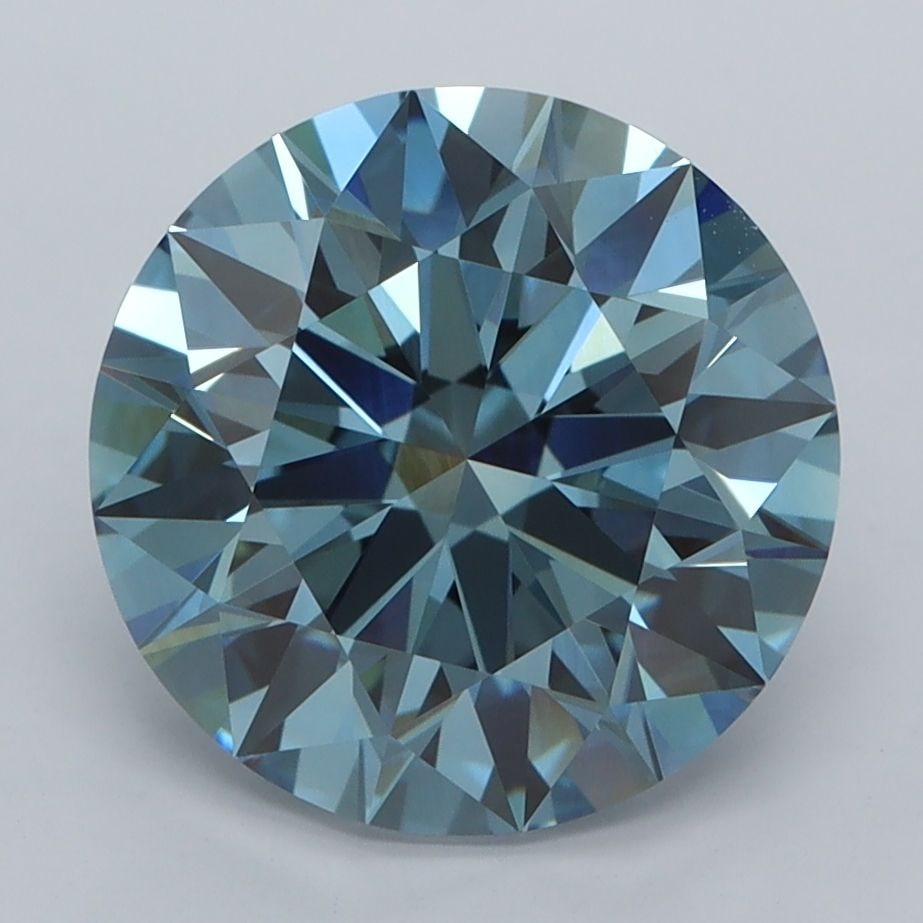 IGI Round 4.01ct Fancy Vivid Blue VVS2 - Ideal Loose Lab Diamond: IGI Round 4.01ct Fancy Vivid Blue VVS2 - Ideal Loose Lab Diamond Item Specifics: Source: This Is A Real Diamond Grown In A Lab Not Mined. Carat: 4.01 Cut: ID Color: Fancy Vivid Blue Clarity: VVS2 Poli