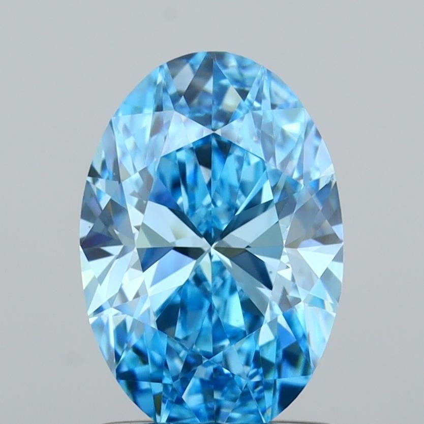 IGI Oval 1.0ct Fancy Vivid Blue VVS2 - Loose Lab Diamond: IGI Oval 1.0ct Fancy Vivid Blue VVS2 - Loose Lab Diamond Item Specifics: Source: This Is A Real Diamond Grown In A Lab Not Mined. Carat: 1.0 Cut: - Color: Fancy Vivid Blue Clarity: VVS2 Polish: EX Sym