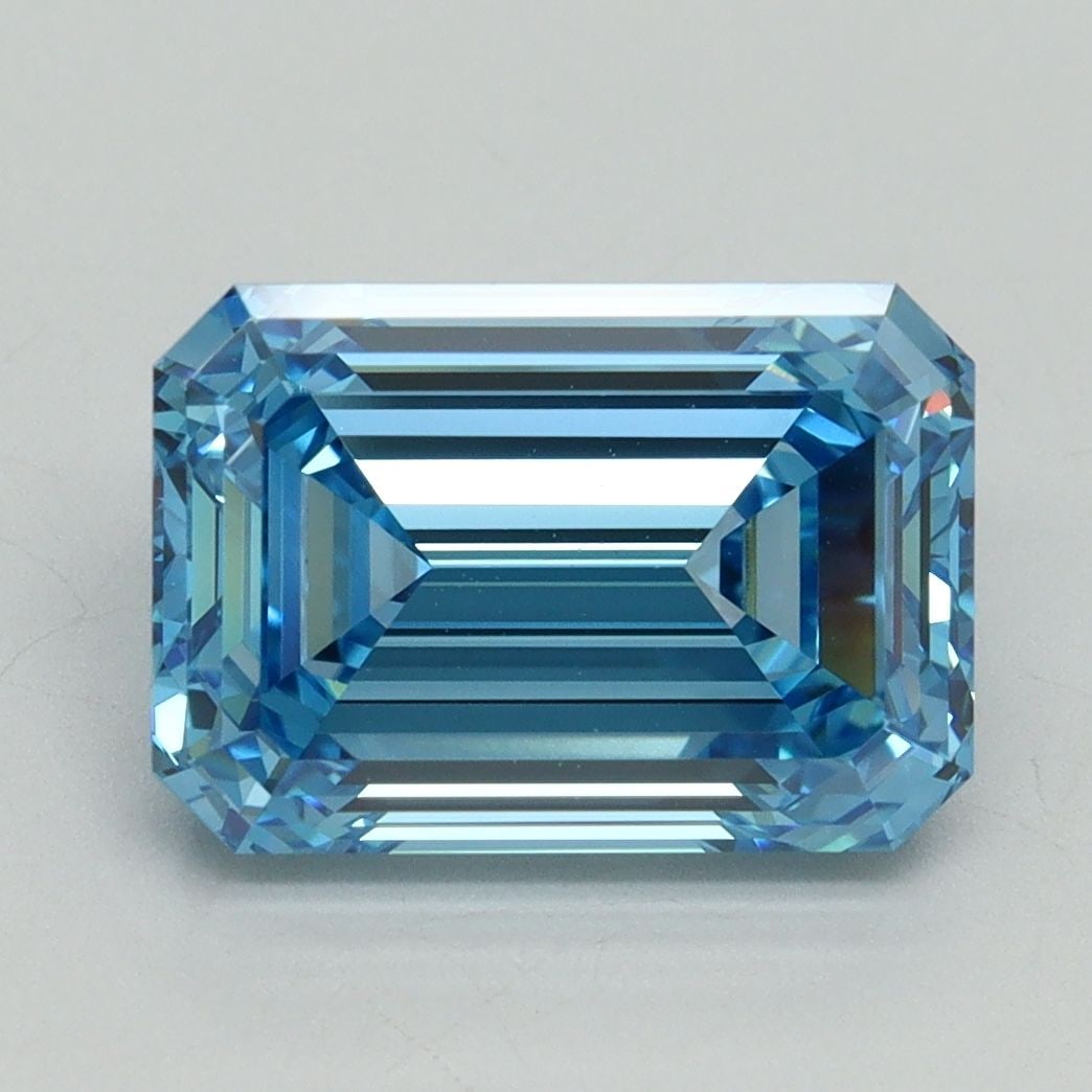 IGI Emerald 4.1ct Fancy Vivid Blue VVS2 - Loose Lab Diamond: IGI Emerald 4.1ct Fancy Vivid Blue VVS2 - Loose Lab Diamond Item Specifics: Source: This Is A Real Diamond Grown In A Lab Not Mined. Carat: 4.1 Cut: - Color: Fancy Vivid Blue Clarity: VVS2 Polish: EX 