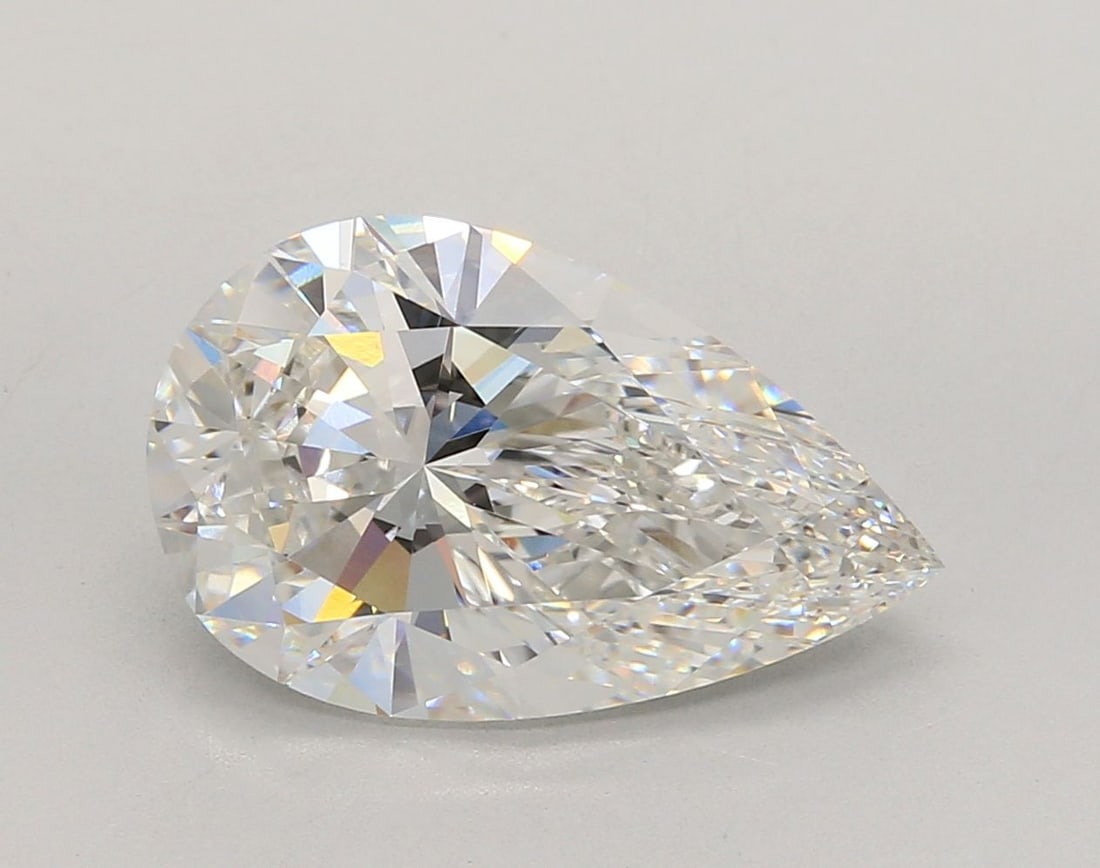 IGI Pear 5.04ct F VVS2 - Loose Lab Diamond: IGI Pear 5.04ct F VVS2 - Loose Lab Diamond Item Specifics: Source: This Is A Real Diamond Grown In A Lab Not Mined. Carat: 5.04 Cut: - Color: F Clarity: VVS2 Polish: EX Symmetry: EX Measurements: