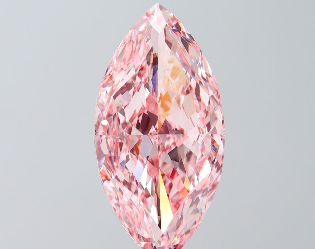 IGI Marquise 11.02ct Fancy Intense Pink VVS2 - Loose Lab Diamond: IGI Marquise 11.02ct Fancy Intense Pink VVS2 - Loose Lab Diamond Item Specifics: Source: This Is A Real Diamond Grown In A Lab Not Mined. Carat: 11.02 Cut: - Color: Fancy Intense Pink Clarity: VVS2 Po
