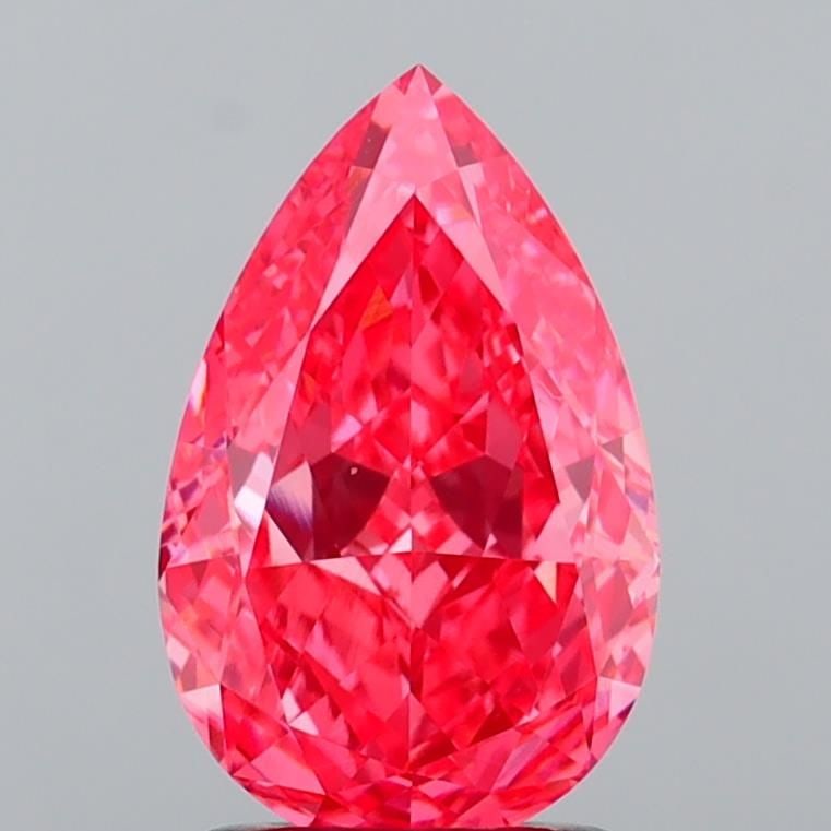 IGI Pear 2.1ct Fancy Vivid Pink VVS2 - Loose Lab Diamond: IGI Pear 2.1ct Fancy Vivid Pink VVS2 - Loose Lab Diamond Item Specifics: Source: This Is A Real Diamond Grown In A Lab Not Mined. Carat: 2.1 Cut: - Color: Fancy Vivid Pink Clarity: VVS2 Polish: EX