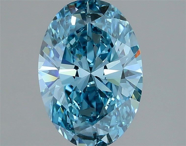 IGI Oval 1.38ct Fancy Vivid Blue VVS2 - Loose Lab Diamond: IGI Oval 1.38ct Fancy Vivid Blue VVS2 - Loose Lab Diamond Item Specifics: Source: This Is A Real Diamond Grown In A Lab Not Mined. Carat: 1.38 Cut: - Color: Fancy Vivid Blue Clarity: VVS2 Polish: VG