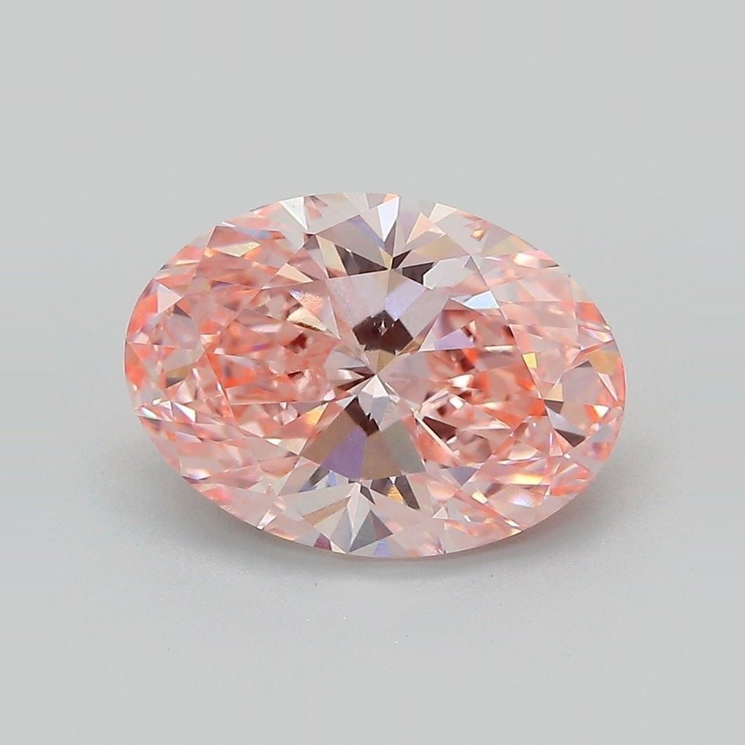 IGI Oval 3.57ct Fancy Vivid Pink VVS2 - Loose Lab Diamond: IGI Oval 3.57ct Fancy Vivid Pink VVS2 - Loose Lab Diamond Item Specifics: Source: This Is A Real Diamond Grown In A Lab Not Mined. Carat: 3.57 Cut: - Color: Fancy Vivid Pink Clarity: VVS2 Polish: VG S
