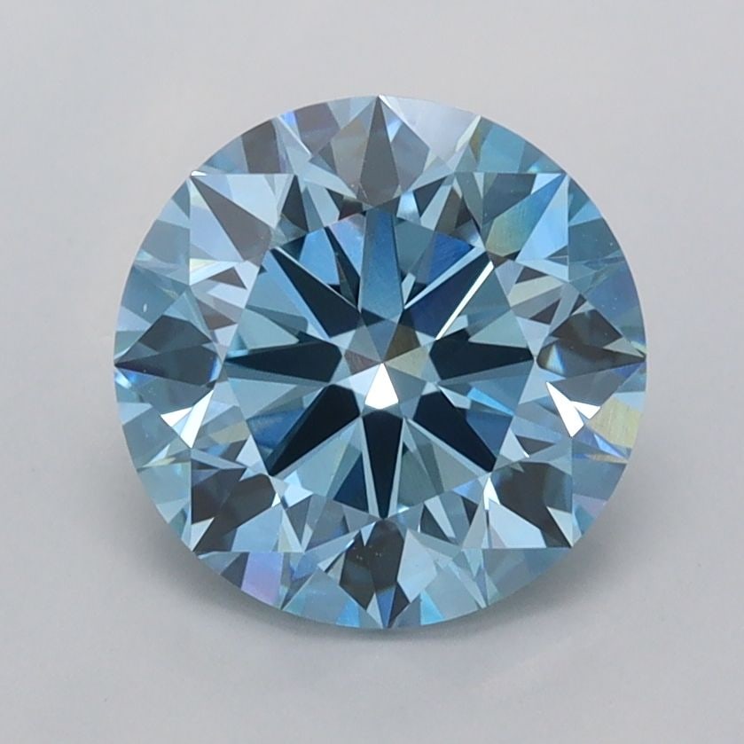 IGI Round 2.02ct Fancy Vivid Blue VVS2 - Ideal Loose Lab Diamond: IGI Round 2.02ct Fancy Vivid Blue VVS2 - Ideal Loose Lab Diamond Item Specifics: Source: This Is A Real Diamond Grown In A Lab Not Mined. Carat: 2.02 Cut: ID Color: Fancy Vivid Blue Clarity: VVS2 Poli