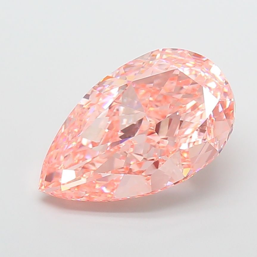 IGI Pear 15.05ct Fancy Vivid Pink VVS2 - Loose Lab Diamond: IGI Pear 15.05ct Fancy Vivid Pink VVS2 - Loose Lab Diamond Item Specifics: Source: This Is A Real Diamond Grown In A Lab Not Mined. Carat: 15.05 Cut: - Color: Fancy Vivid Pink Clarity: VVS2 Polish: EX