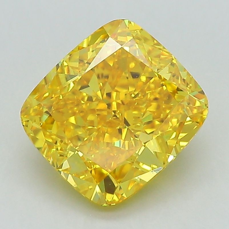IGI Cushion Modified 2.77ct Fancy Vivid Yellow VVS2 - Loose Lab Diamond: IGI Cushion Modified 2.77ct Fancy Vivid Yellow VVS2 - Loose Lab Diamond Item Specifics: Source: This Is A Real Diamond Grown In A Lab Not Mined. Carat: 2.77 Cut: - Color: Fancy Vivid Yellow Clarity: V