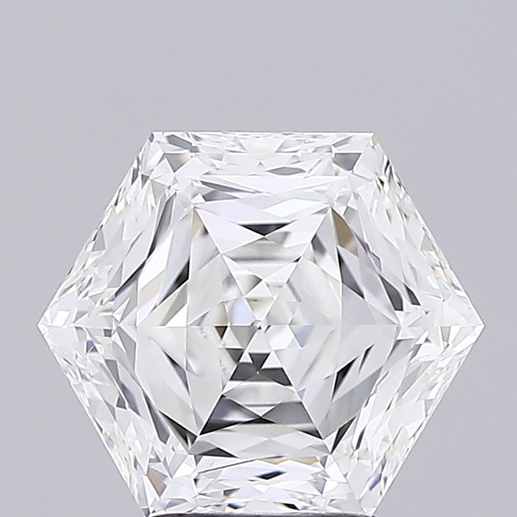 IGI Hexagonal 3.3ct E VVS2 - Loose Lab Diamond: IGI Hexagonal 3.3ct E VVS2 - Loose Lab Diamond Item Specifics: Source: This Is A Real Diamond Grown In A Lab Not Mined. Carat: 3.3 Cut: - Color: E Clarity: VVS2 Polish: EX Symmetry: EX Measurements: 1