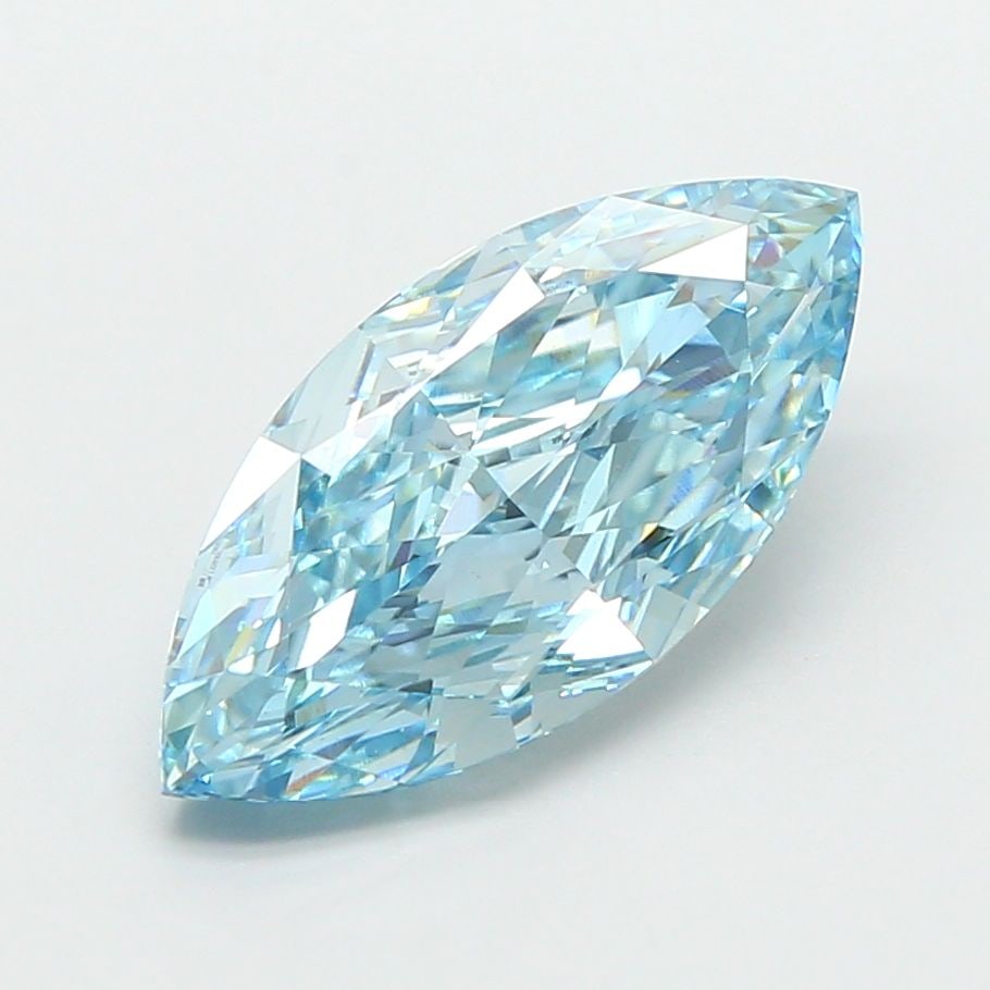 IGI Marquise 3.04ct Fancy Vivid Greenish Blue VVS2 - Loose Lab Diamond: IGI Marquise 3.04ct Fancy Vivid Greenish Blue VVS2 - Loose Lab Diamond Item Specifics: Source: This Is A Real Diamond Grown In A Lab Not Mined. Carat: 3.04 Cut: - Color: Fancy Vivid Greenish Blue Clar