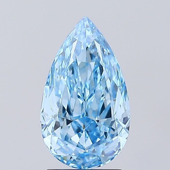 IGI Pear 2.12ct Fancy Vivid Blue VVS2 - Loose Lab Diamond: IGI Pear 2.12ct Fancy Vivid Blue VVS2 - Loose Lab Diamond Item Specifics: Source: This Is A Real Diamond Grown In A Lab Not Mined. Carat: 2.12 Cut: - Color: Fancy Vivid Blue Clarity: VVS2 Polish: EX S