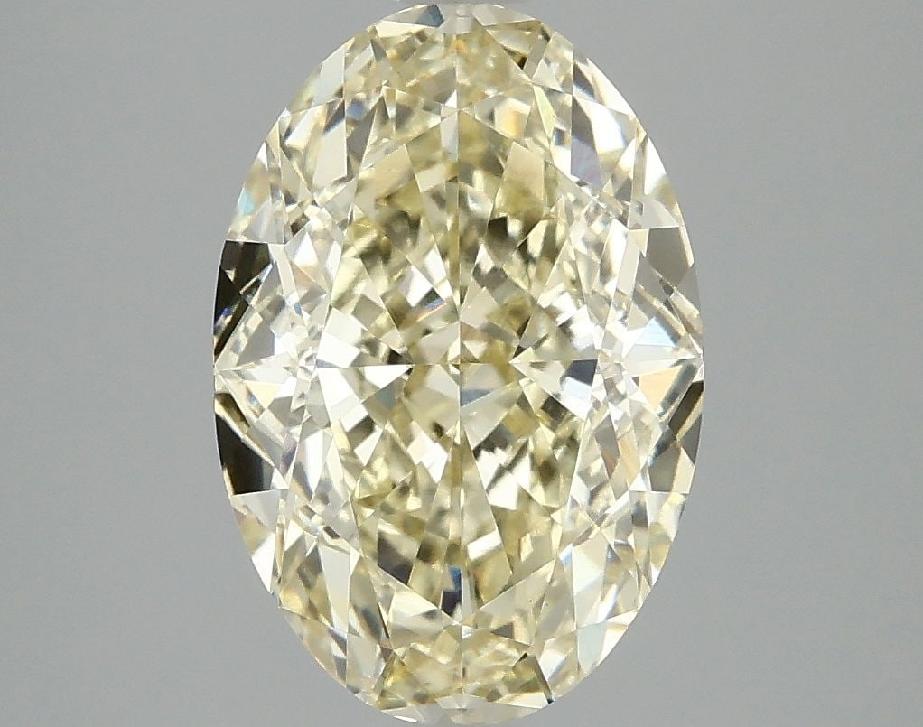 IGI Oval 4.1ct Fancy Intense Yellow VVS2 - Loose Lab Diamond (1 of 1)