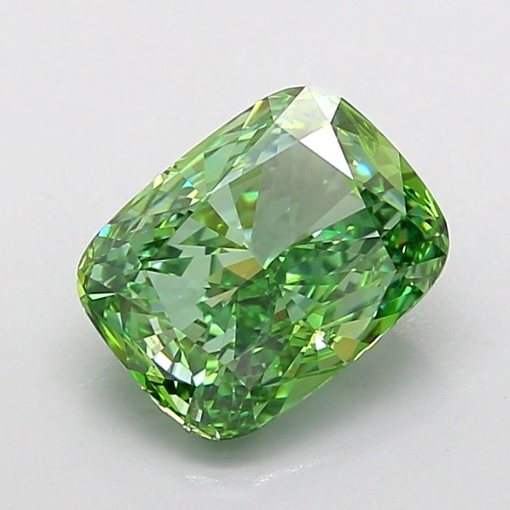 IGI Cushion Modified 2.05ct Fancy Vivid Green VVS2 - Loose Lab Diamond: IGI Cushion Modified 2.05ct Fancy Vivid Green VVS2 - Loose Lab Diamond Item Specifics: Source: This Is A Real Diamond Grown In A Lab Not Mined. Carat: 2.05 Cut: - Color: Fancy Vivid Green Clarity: VVS