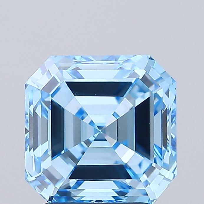 IGI Asscher 3.0ct Fancy Vivid Blue VVS2 - Loose Lab Diamond: IGI Asscher 3.0ct Fancy Vivid Blue VVS2 - Loose Lab Diamond Item Specifics: Source: This Is A Real Diamond Grown In A Lab Not Mined. Carat: 3.0 Cut: - Color: Fancy Vivid Blue Clarity: VVS2 Polish: EX 