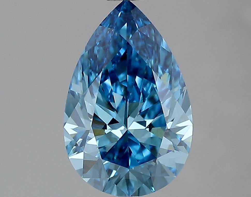IGI Pear 1.5ct Fancy Vivid Blue VVS2 - Loose Lab Diamond: IGI Pear 1.5ct Fancy Vivid Blue VVS2 - Loose Lab Diamond Item Specifics: Source: This Is A Real Diamond Grown In A Lab Not Mined. Carat: 1.5 Cut: - Color: Fancy Vivid Blue Clarity: VVS2 Polish: EX