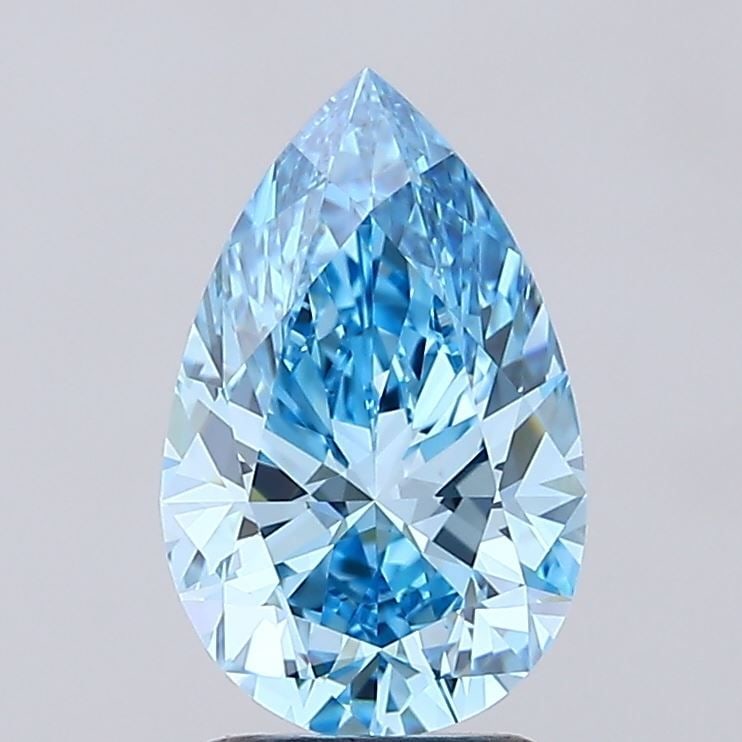 IGI Pear 2.24ct Fancy Vivid Blue VVS2 - Loose Lab Diamond: IGI Pear 2.24ct Fancy Vivid Blue VVS2 - Loose Lab Diamond Item Specifics: Source: This Is A Real Diamond Grown In A Lab Not Mined. Carat: 2.24 Cut: - Color: Fancy Vivid Blue Clarity: VVS2 Polish: EX S