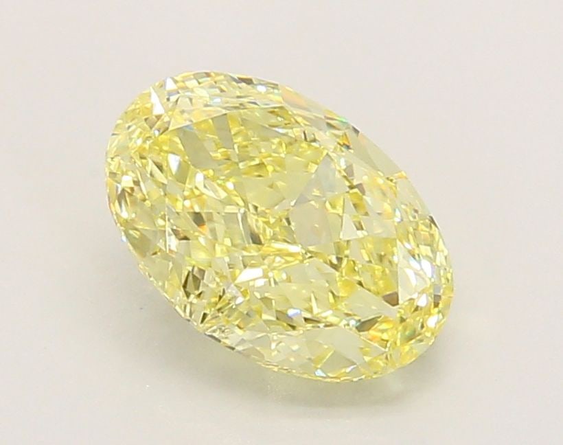 IGI Oval 2.02ct Fancy Intense Yellow VVS2 - Loose Lab Diamond (1 of 1)