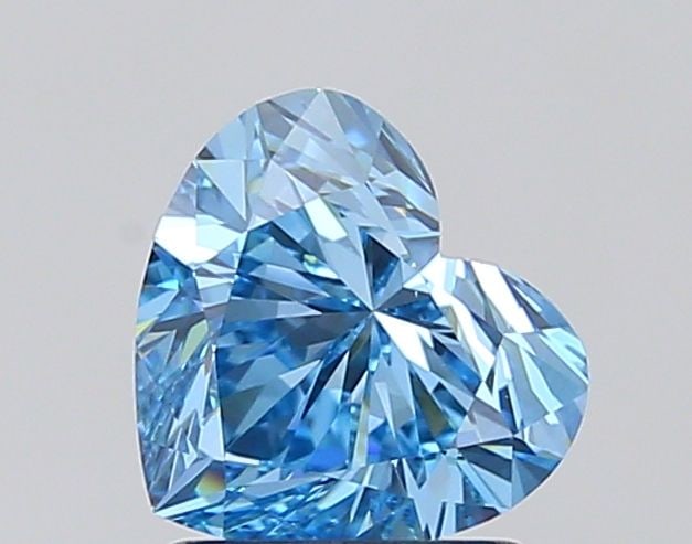 IGI Heart 1.5ct Fancy Vivid Blue VVS2 - Loose Lab Diamond: IGI Heart 1.5ct Fancy Vivid Blue VVS2 - Loose Lab Diamond Item Specifics: Source: This Is A Real Diamond Grown In A Lab Not Mined. Carat: 1.5 Cut: - Color: Fancy Vivid Blue Clarity: VVS2 Polish: EX