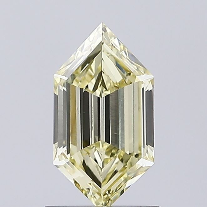 IGI Hexagonal 0.77ct Fancy Light Yellow VVS2 - Loose Lab Diamond: IGI Hexagonal 0.77ct Fancy Light Yellow VVS2 - Loose Lab Diamond Item Specifics: Source: This Is A Real Diamond Grown In A Lab Not Mined. Carat: 0.77 Cut: - Color: Fancy Light Yellow Clarity: VVS2 Pol