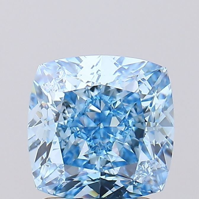 IGI Cushion Modified 2.51ct Fancy Vivid Blue VVS1 - Loose Lab Diamond: IGI Cushion Modified 2.51ct Fancy Vivid Blue VVS1 - Loose Lab Diamond Item Specifics: Source: This Is A Real Diamond Grown In A Lab Not Mined. Carat: 2.51 Cut: - Color: Fancy Vivid Blue Clarity: VVS1