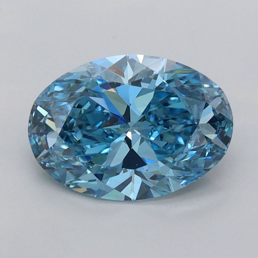 IGI Oval 1.64ct Fancy Vivid Blue VVS2 - Loose Lab Diamond: IGI Oval 1.64ct Fancy Vivid Blue VVS2 - Loose Lab Diamond Item Specifics: Source: This Is A Real Diamond Grown In A Lab Not Mined. Carat: 1.64 Cut: - Color: Fancy Vivid Blue Clarity: VVS2 Polish: EX S