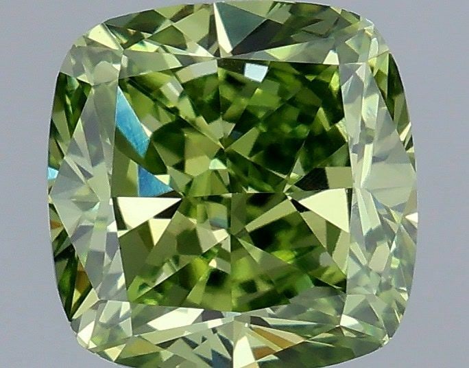 IGI Cushion Modified 1.11ct Fancy Vivid Green VVS2 - Loose Lab Diamond: IGI Cushion Modified 1.11ct Fancy Vivid Green VVS2 - Loose Lab Diamond Item Specifics: Source: This Is A Real Diamond Grown In A Lab Not Mined. Carat: 1.11 Cut: - Color: Fancy Vivid Green Clarity: VVS
