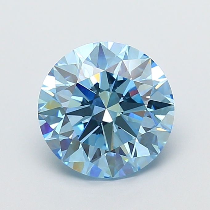 IGI Round 2.84ct Fancy Vivid Blue VVS2 - Ideal Loose Lab Diamond: IGI Round 2.84ct Fancy Vivid Blue VVS2 - Ideal Loose Lab Diamond Item Specifics: Source: This Is A Real Diamond Grown In A Lab Not Mined. Carat: 2.84 Cut: ID Color: Fancy Vivid Blue Clarity: VVS2 Poli