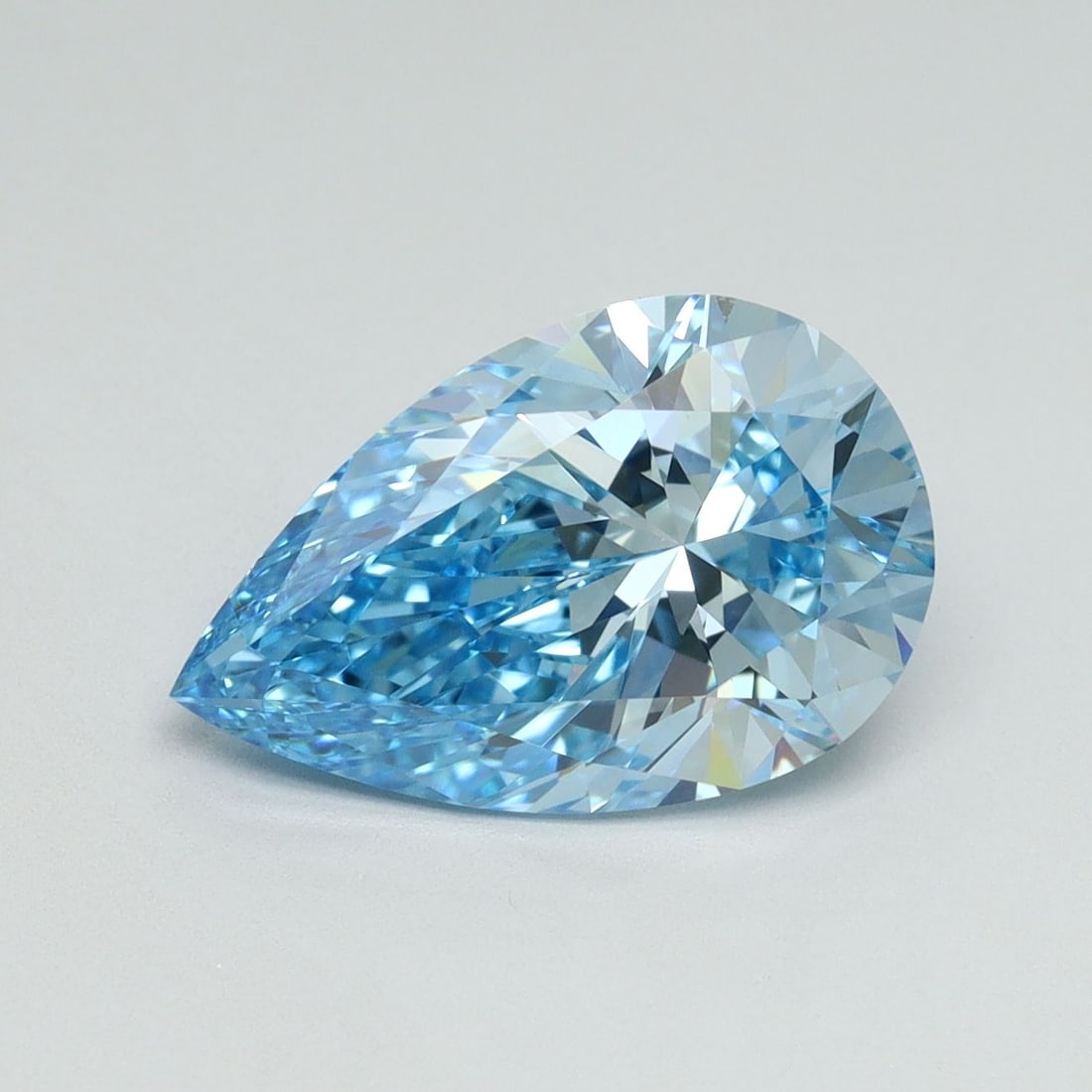 IGI Pear 3.05ct Fancy Vivid Blue VVS2 - Loose Lab Diamond: IGI Pear 3.05ct Fancy Vivid Blue VVS2 - Loose Lab Diamond Item Specifics: Source: This Is A Real Diamond Grown In A Lab Not Mined. Carat: 3.05 Cut: - Color: Fancy Vivid Blue Clarity: VVS2 Polish: EX S