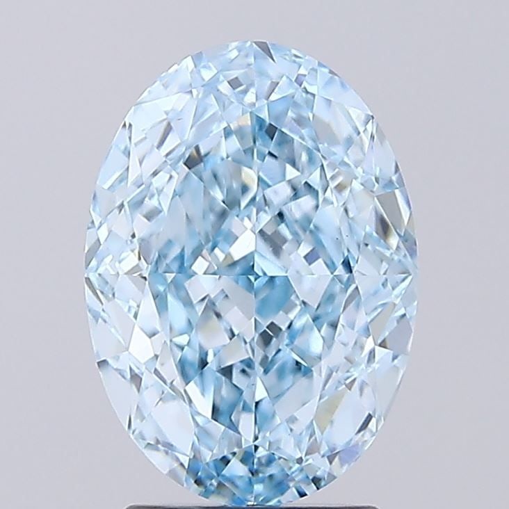 IGI Oval 3.14ct Fancy Vivid Blue VVS2 - Loose Lab Diamond: IGI Oval 3.14ct Fancy Vivid Blue VVS2 - Loose Lab Diamond Item Specifics: Source: This Is A Real Diamond Grown In A Lab Not Mined. Carat: 3.14 Cut: - Color: Fancy Vivid Blue Clarity: VVS2 Polish: EX S