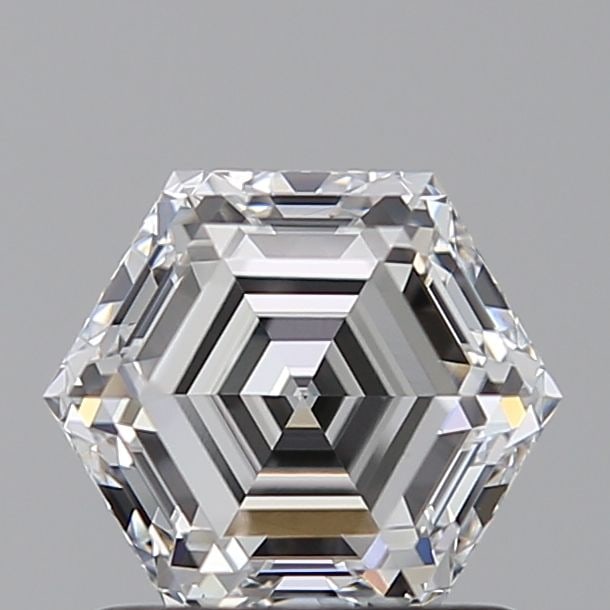 Hexagonal 1.08ct E VVS2 - Loose Lab Diamond: Hexagonal 1.08ct E VVS2 - Loose Lab Diamond Item Specifics: Source: This Is A Real Diamond Grown In A Lab Not Mined. Carat: 1.08 Cut: - Color: E Clarity: VVS2 Polish: EX Symmetry: EX Measurements: 6.6