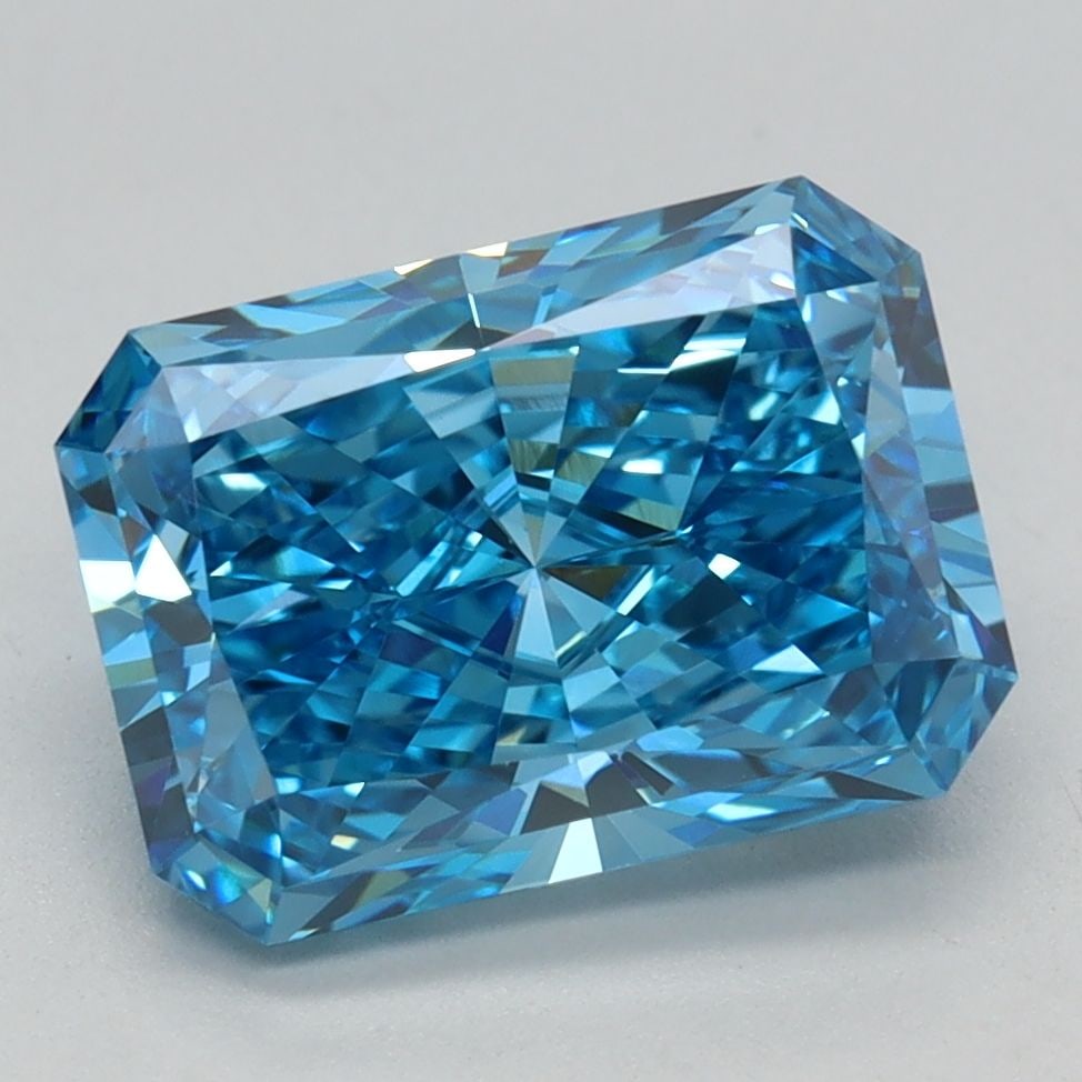 IGI Radiant 2.59ct Fancy Vivid Blue VVS2 - Loose Lab Diamond: IGI Radiant 2.59ct Fancy Vivid Blue VVS2 - Loose Lab Diamond Item Specifics: Source: This Is A Real Diamond Grown In A Lab Not Mined. Carat: 2.59 Cut: - Color: Fancy Vivid Blue Clarity: VVS2 Polish: E
