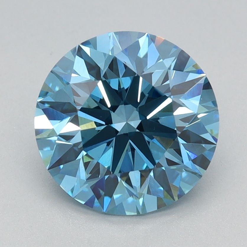 IGI Round 1.86ct Fancy Vivid Blue VVS2 - Ideal Loose Lab Diamond: IGI Round 1.86ct Fancy Vivid Blue VVS2 - Ideal Loose Lab Diamond Item Specifics: Source: This Is A Real Diamond Grown In A Lab Not Mined. Carat: 1.86 Cut: ID Color: Fancy Vivid Blue Clarity: VVS2 Poli