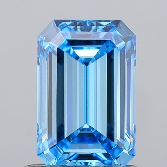 IGI Emerald 1.05ct Fancy Vivid Blue VVS2 - Loose Lab Diamond: IGI Emerald 1.05ct Fancy Vivid Blue VVS2 - Loose Lab Diamond Item Specifics: Source: This Is A Real Diamond Grown In A Lab Not Mined. Carat: 1.05 Cut: - Color: Fancy Vivid Blue Clarity: VVS2 Polish: E