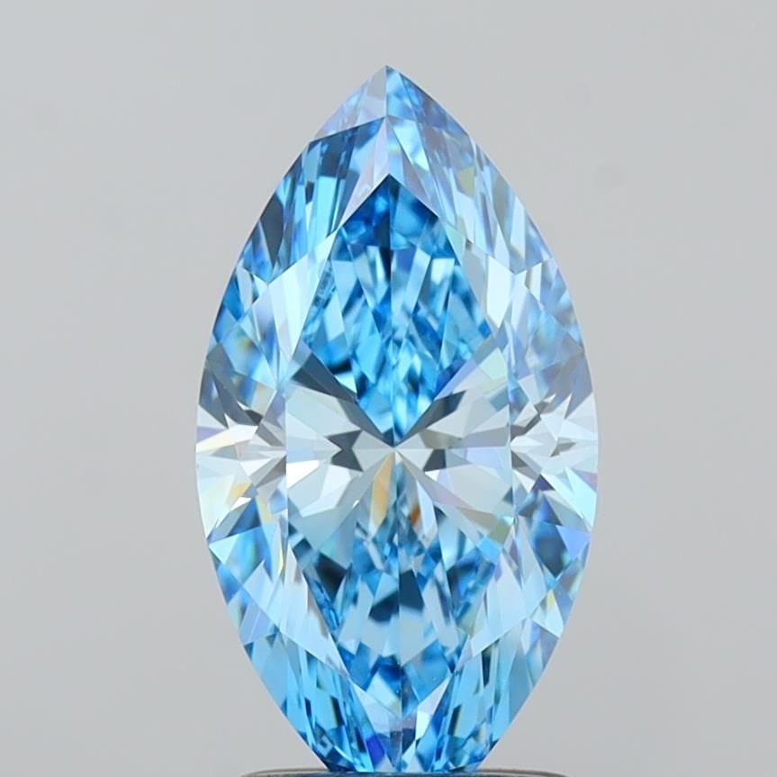 IGI Marquise 1.52ct Fancy Vivid Blue VVS2 - Loose Lab Diamond: IGI Marquise 1.52ct Fancy Vivid Blue VVS2 - Loose Lab Diamond Item Specifics: Source: This Is A Real Diamond Grown In A Lab Not Mined. Carat: 1.52 Cut: - Color: Fancy Vivid Blue Clarity: VVS2 Polish: