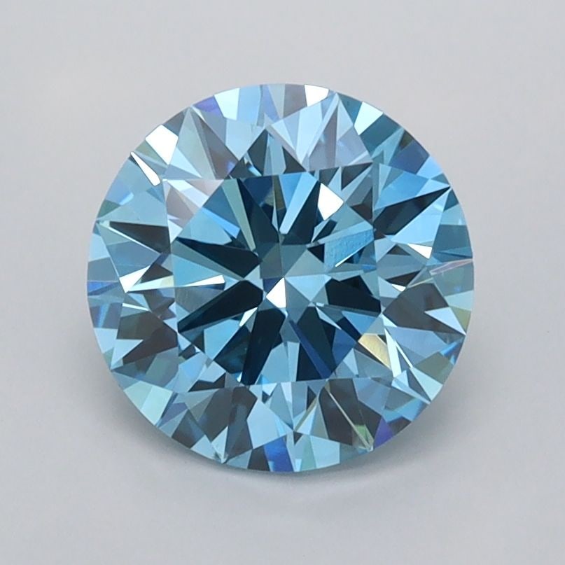 IGI Round 1.53ct Fancy Vivid Blue VVS2 - Ideal Loose Lab Diamond: IGI Round 1.53ct Fancy Vivid Blue VVS2 - Ideal Loose Lab Diamond Item Specifics: Source: This Is A Real Diamond Grown In A Lab Not Mined. Carat: 1.53 Cut: ID Color: Fancy Vivid Blue Clarity: VVS2 Poli