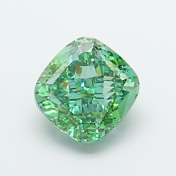 IGI Cushion Modified 4.09ct Fancy Vivid Green VVS2 - Loose Lab Diamond: IGI Cushion Modified 4.09ct Fancy Vivid Green VVS2 - Loose Lab Diamond Item Specifics: Source: This Is A Real Diamond Grown In A Lab Not Mined. Carat: 4.09 Cut: - Color: Fancy Vivid Green Clarity: