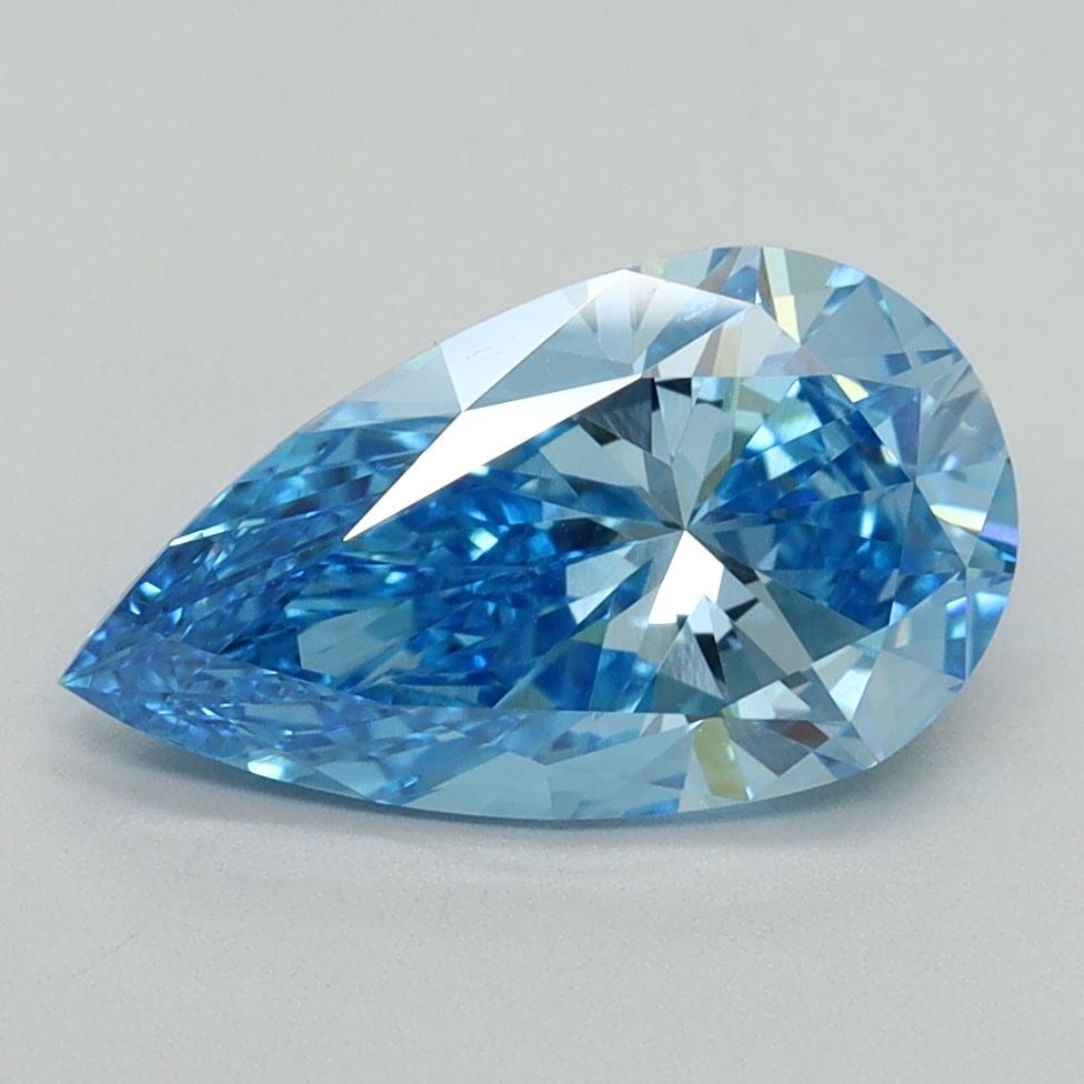 IGI Pear 2.0ct Fancy Vivid Blue VVS2 - Loose Lab Diamond: IGI Pear 2.0ct Fancy Vivid Blue VVS2 - Loose Lab Diamond Item Specifics: Source: This Is A Real Diamond Grown In A Lab Not Mined. Carat: 2.0 Cut: - Color: Fancy Vivid Blue Clarity: VVS2 Polish: EX Sym