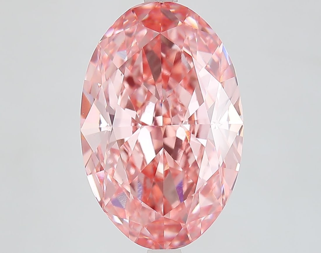 IGI Oval 7.55ct Fancy Vivid Pink VVS2 - Loose Lab Diamond: IGI Oval 7.55ct Fancy Vivid Pink VVS2 - Loose Lab Diamond Item Specifics: Source: This Is A Real Diamond Grown In A Lab Not Mined. Carat: 7.55 Cut: - Color: Fancy Vivid Pink Clarity: VVS2 Polish: EX S