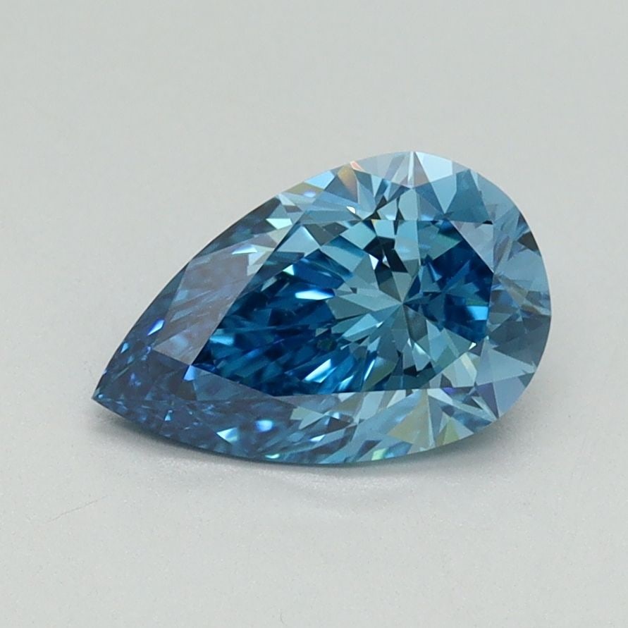 IGI Pear 1.06ct Fancy Vivid Blue VVS2 - Loose Lab Diamond: IGI Pear 1.06ct Fancy Vivid Blue VVS2 - Loose Lab Diamond Item Specifics: Source: This Is A Real Diamond Grown In A Lab Not Mined. Carat: 1.06 Cut: - Color: Fancy Vivid Blue Clarity: VVS2 Polish: EX S