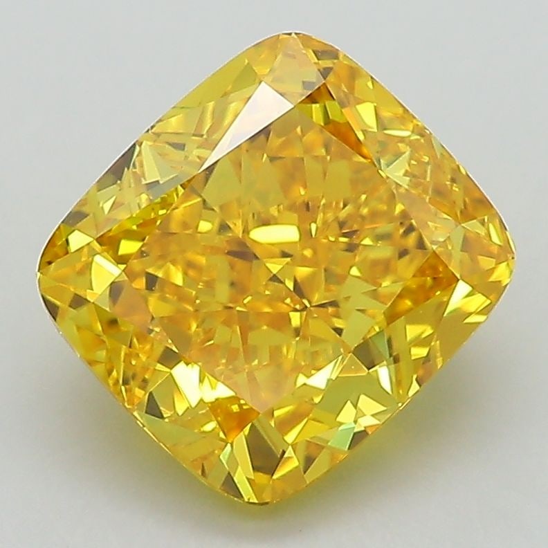 IGI Cushion Modified 3.18ct Fancy Vivid Yellow VVS2 - Loose Lab Diamond: IGI Cushion Modified 3.18ct Fancy Vivid Yellow VVS2 - Loose Lab Diamond Item Specifics: Source: This Is A Real Diamond Grown In A Lab Not Mined. Carat: 3.18 Cut: - Color: Fancy Vivid Yellow Clarity: V