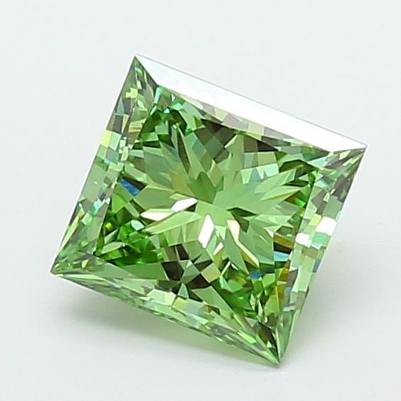 IGI Princess 2.51ct Fancy Vivid Green VVS2 - Loose Lab Diamond: IGI Princess 2.51ct Fancy Vivid Green VVS2 - Loose Lab Diamond Item Specifics: Source: This Is A Real Diamond Grown In A Lab Not Mined. Carat: 2.51 Cut: - Color: Fancy Vivid Green Clarity: VVS2