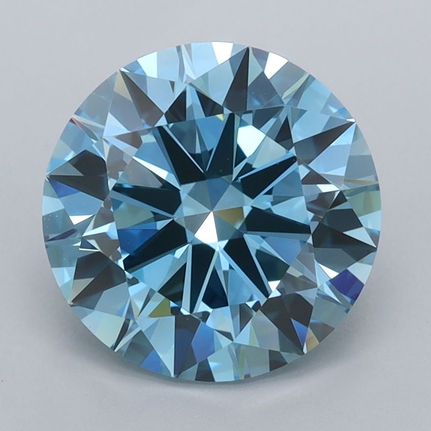 IGI Round 3.0ct Fancy Vivid Blue VVS2 - Loose Lab Diamond: IGI Round 3.0ct Fancy Vivid Blue VVS2 - Loose Lab Diamond Item Specifics: Source: This Is A Real Diamond Grown In A Lab Not Mined. Carat: 3.0 Cut: EX Color: Fancy Vivid Blue Clarity: VVS2 Polish: EX S