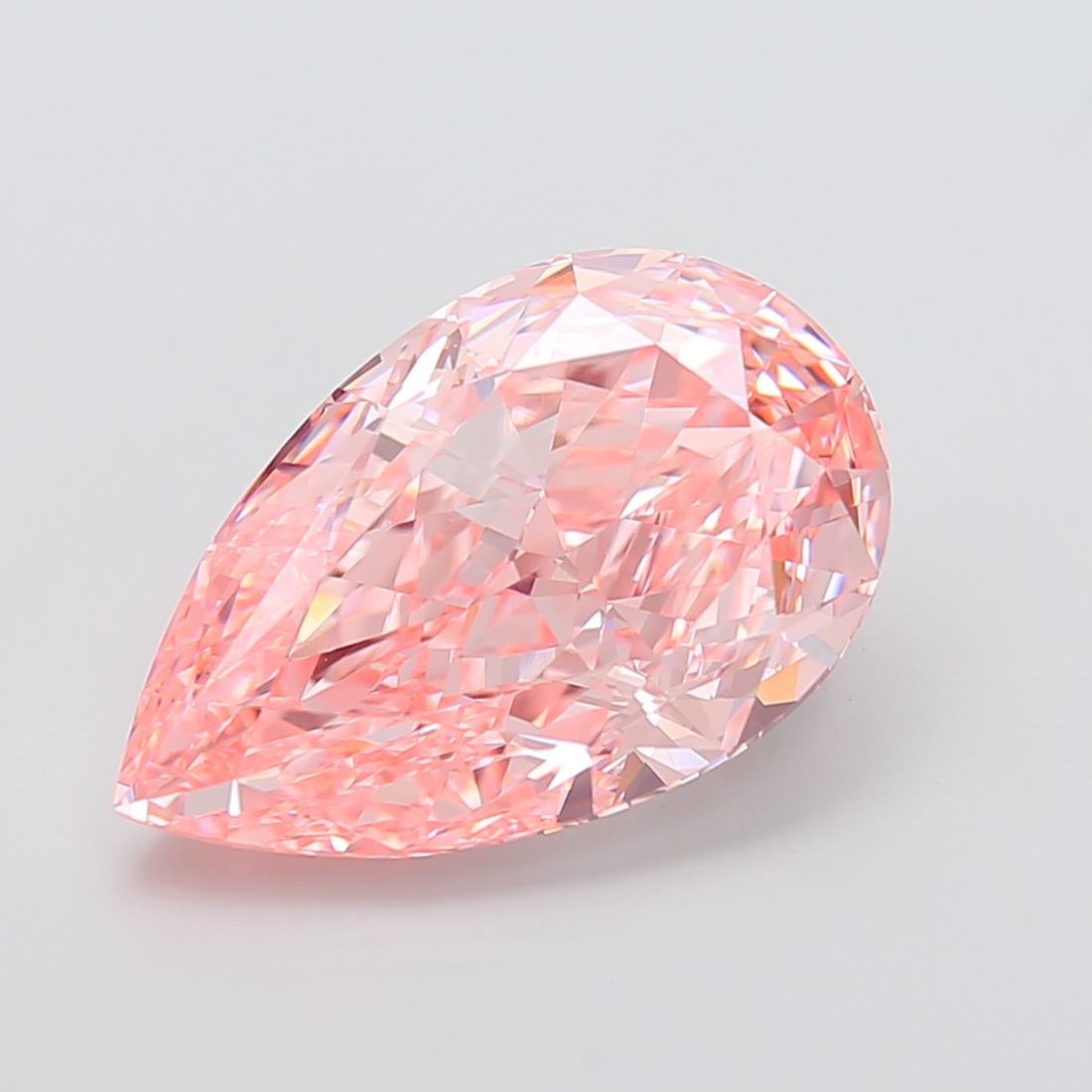 IGI Pear 10.53ct Fancy Vivid Pink VVS2 - Loose Lab Diamond: IGI Pear 10.53ct Fancy Vivid Pink VVS2 - Loose Lab Diamond Item Specifics: Source: This Is A Real Diamond Grown In A Lab Not Mined. Carat: 10.53 Cut: - Color: Fancy Vivid Pink Clarity: VVS2 Polish: