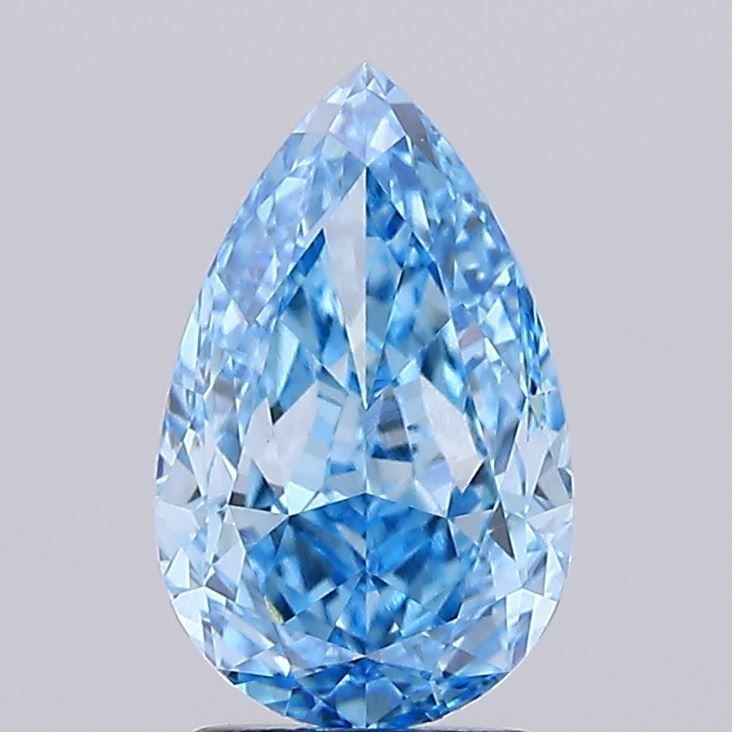 IGI Pear 2.73ct Fancy Vivid Blue VVS2 - Loose Lab Diamond: IGI Pear 2.73ct Fancy Vivid Blue VVS2 - Loose Lab Diamond Item Specifics: Source: This Is A Real Diamond Grown In A Lab Not Mined. Carat: 2.73 Cut: - Color: Fancy Vivid Blue Clarity: VVS2 Polish: EX S