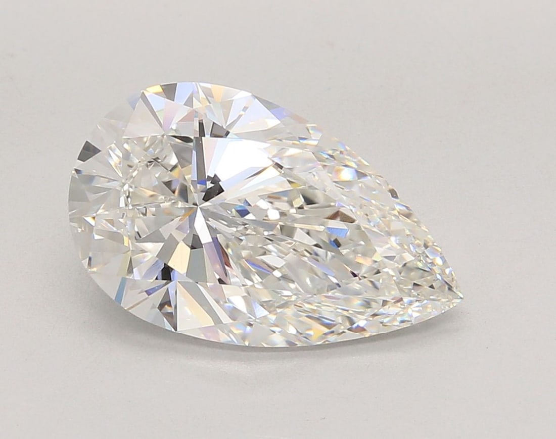 IGI Pear 5.04ct F VVS2 - Loose Lab Diamond: IGI Pear 5.04ct F VVS2 - Loose Lab Diamond Item Specifics: Source: This Is A Real Diamond Grown In A Lab Not Mined. Carat: 5.04 Cut: - Color: F Clarity: VVS2 Polish: EX Symmetry: EX Measurements: