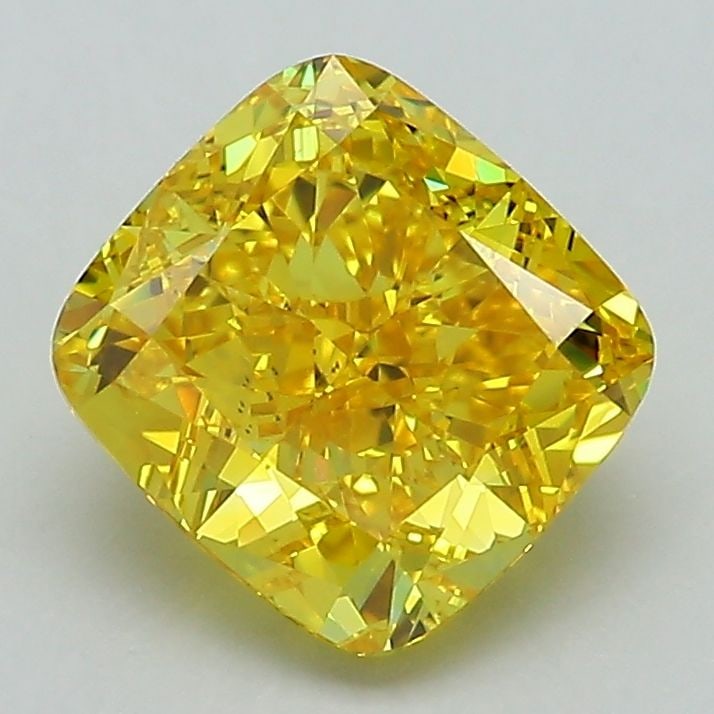 IGI Cushion Modified 2.23ct Fancy Vivid Yellow VVS2 - Loose Lab Diamond: IGI Cushion Modified 2.23ct Fancy Vivid Yellow VVS2 - Loose Lab Diamond Item Specifics: Source: This Is A Real Diamond Grown In A Lab Not Mined. Carat: 2.23 Cut: - Color: Fancy Vivid Yellow Clarity: V